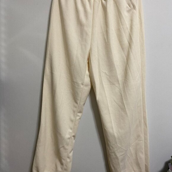 Two Piece Loungewear Set Cardigan & Pants in Cream Color Size M - Picture 11 of 12